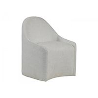 Contemporary Carly Dining Chair with Casters
