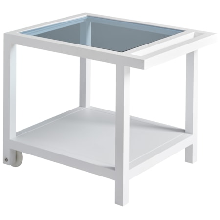 Outdoor Serving End Table