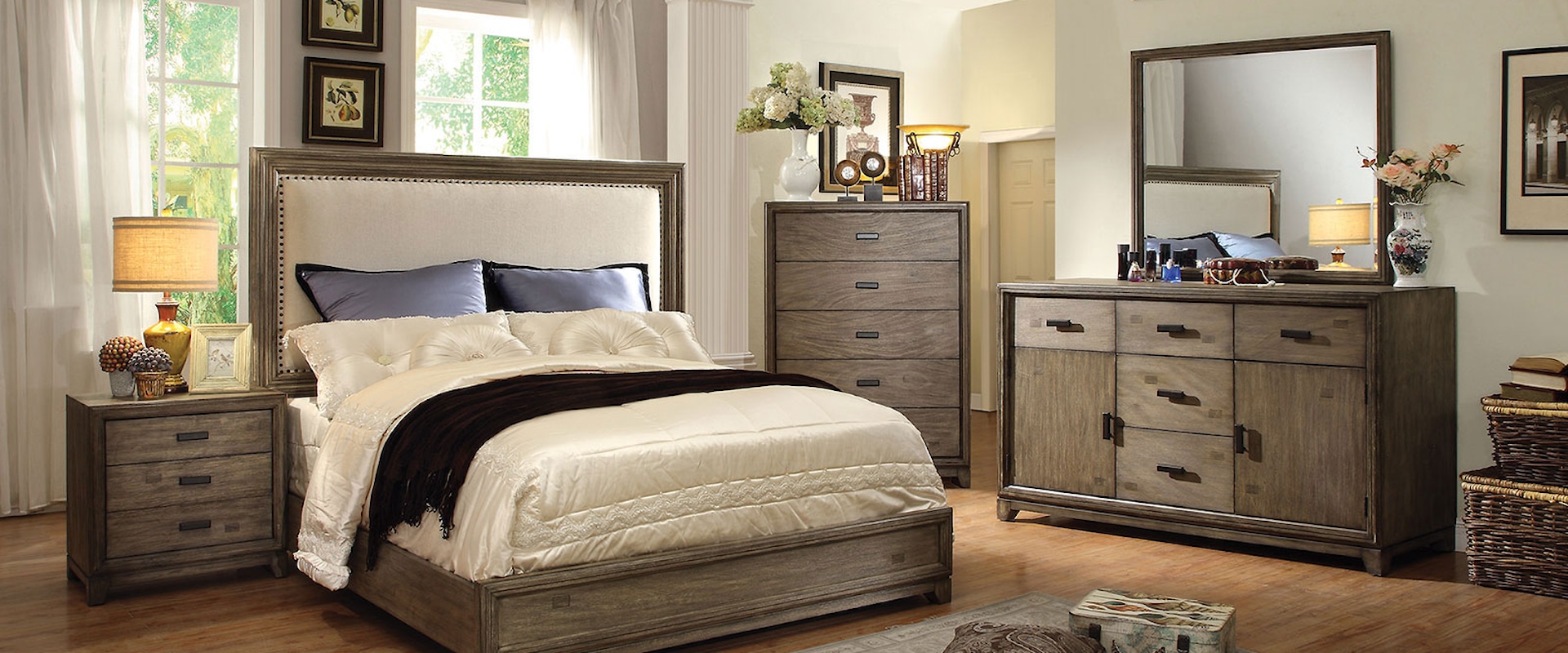 5-Piece Queen Bedroom Set with 2 Nightstands