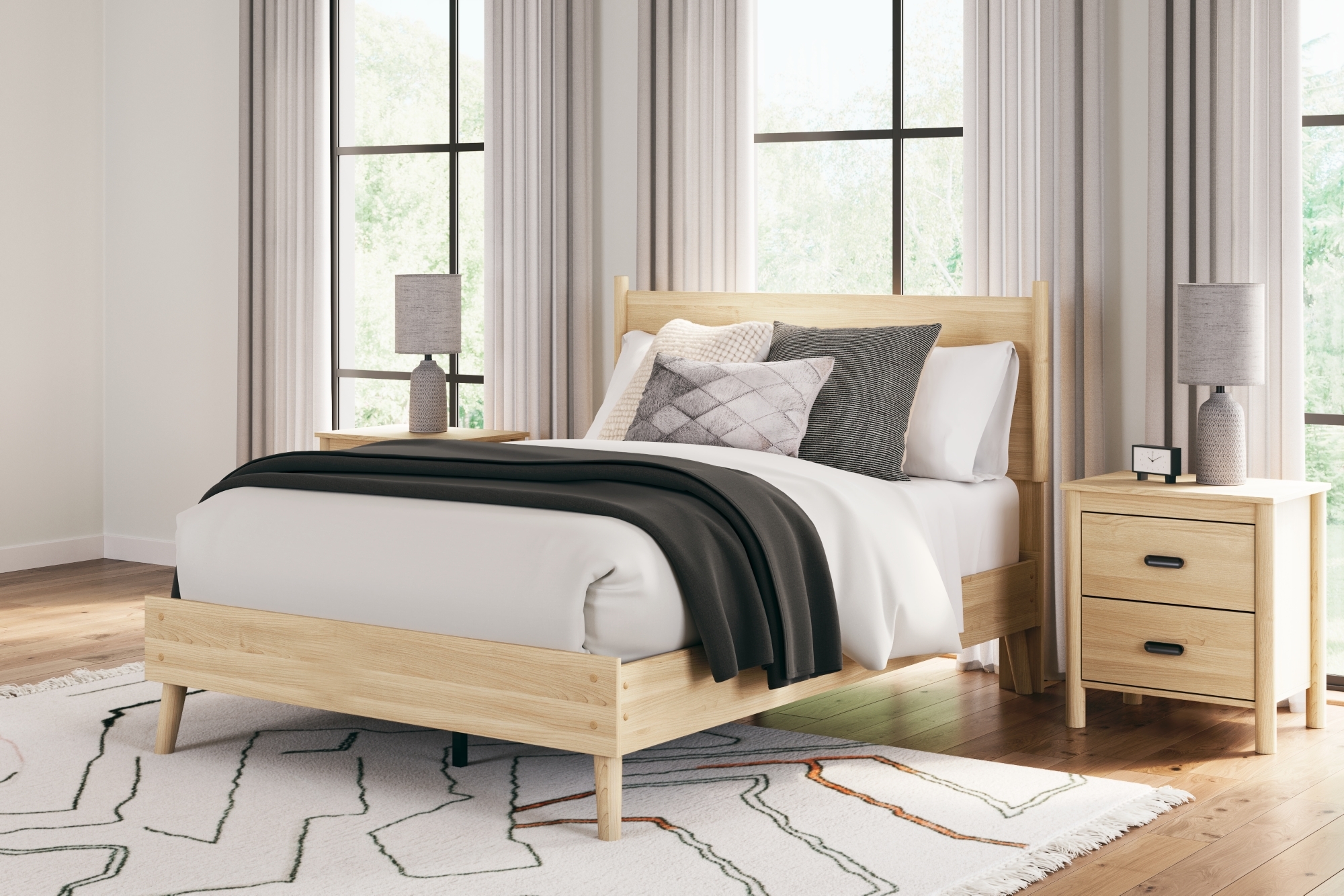 Signature Design by Ashley Cabinella Full Platform Panel Bed