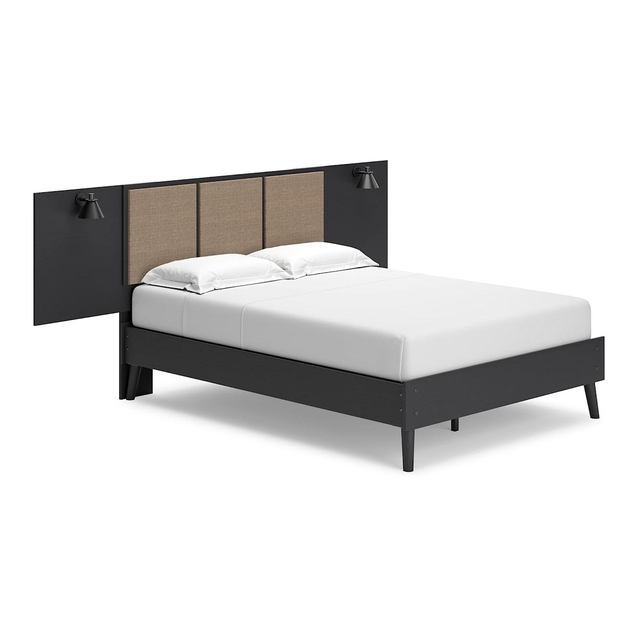 Signature Design by Ashley Charlang Full Panel Platform Bed with 2 Extensions