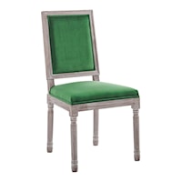 French Vintage Performance Velvet Dining Side Chair