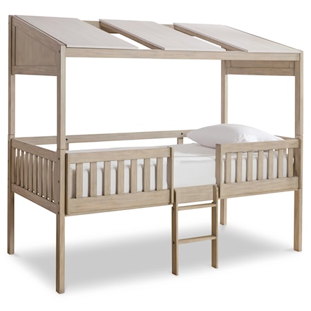 Twin Loft Bed with Roof