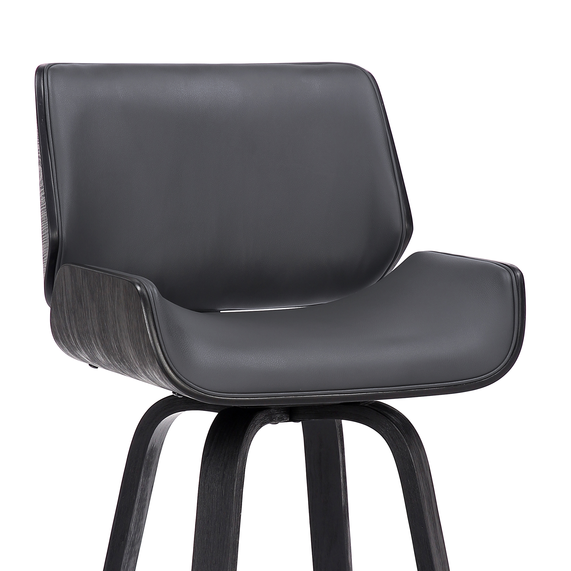 Armen Living Tyler Upholstered Swivel Bar Chair