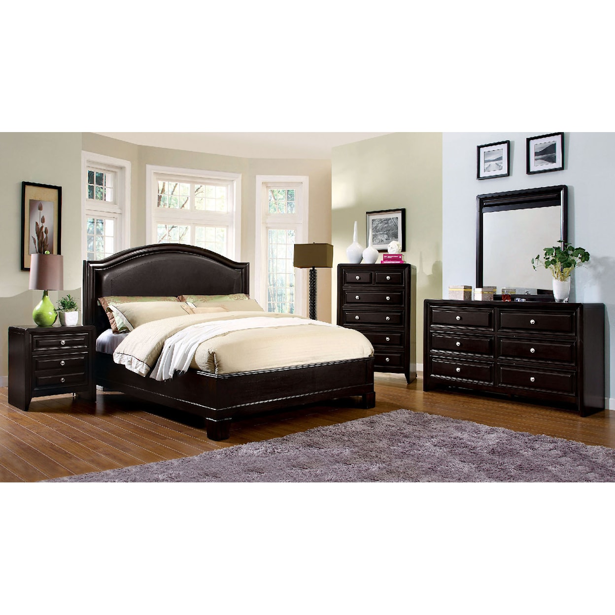 Furniture of America Winsor 5-Piece Queen Bedroom Set 