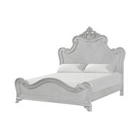 Traditional California King Arched Bed with Ornate Detailing