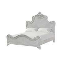 Traditional Queen Arched Bed with Ornate Detailing