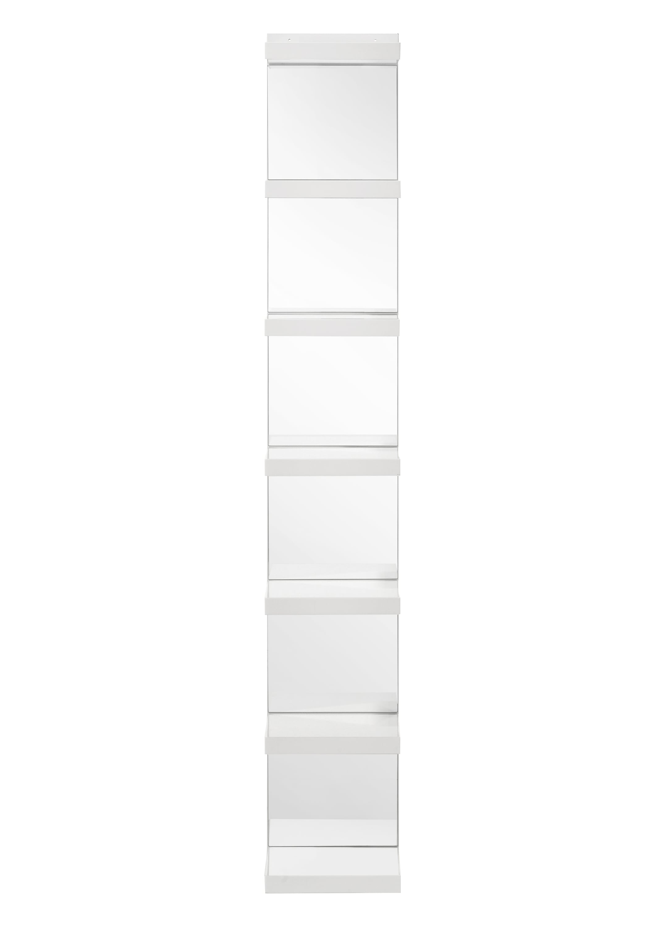 Crown Mark Luxo White Open Shelving Rack