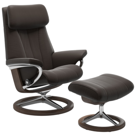 Medium Reclining Signature Chair & Ottoman