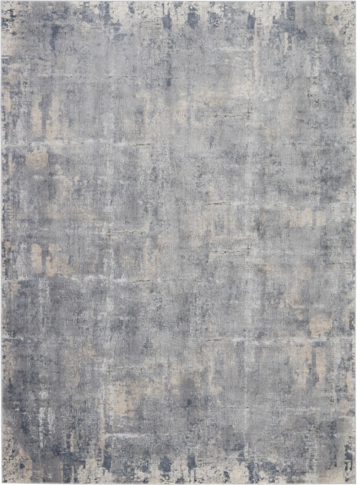 7'10" x 10'6" Grey/Beige Rectangle Rug