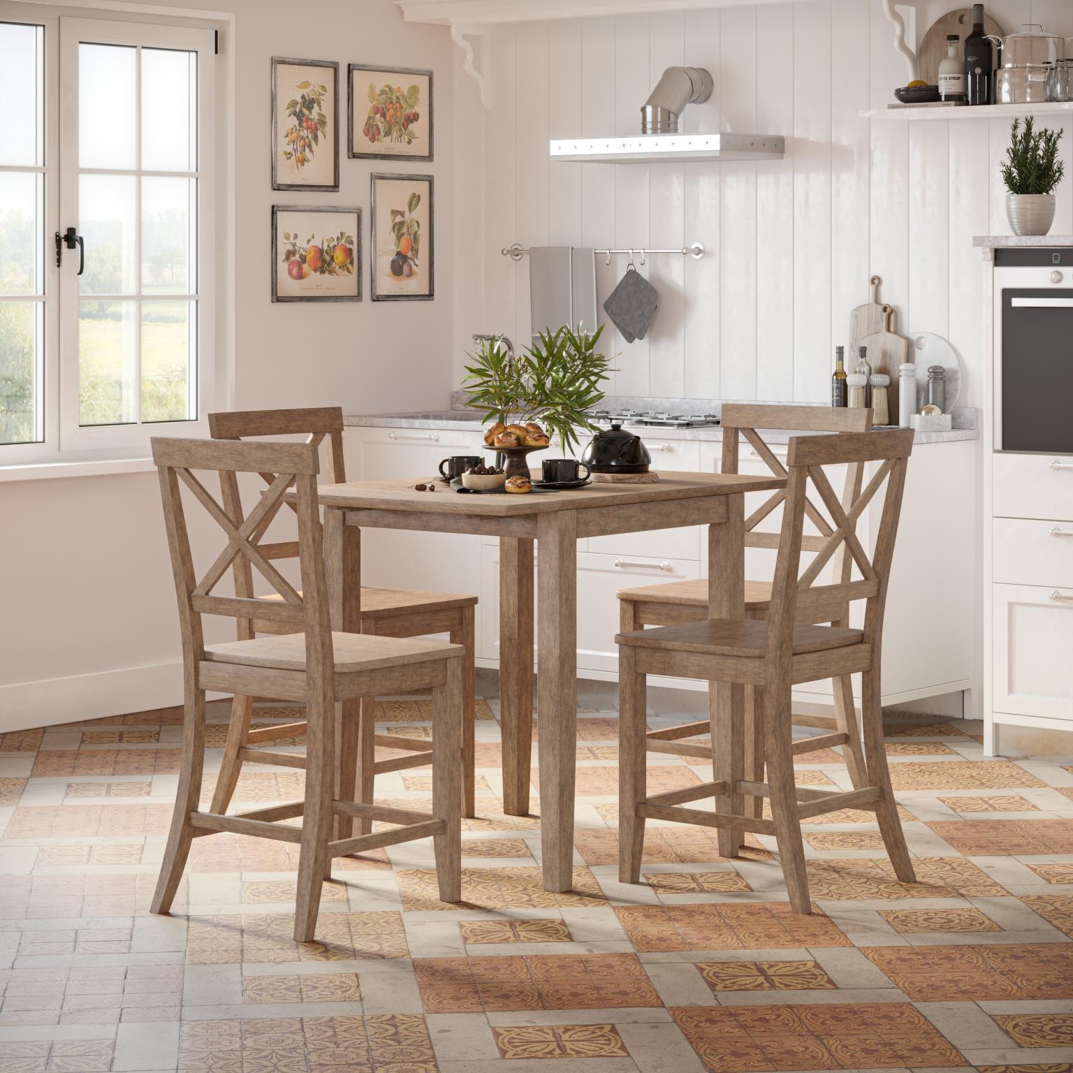Jofran Eastern Tides 5-Piece Counter Dining Set