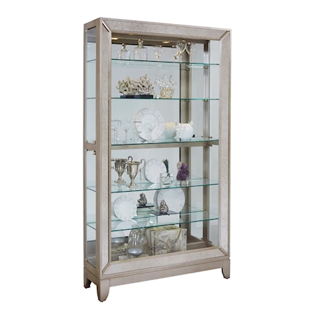 Platinum Side Entry Curio Cabinet