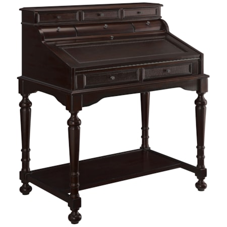 Milo 10-drawer Secretary Desk Warm