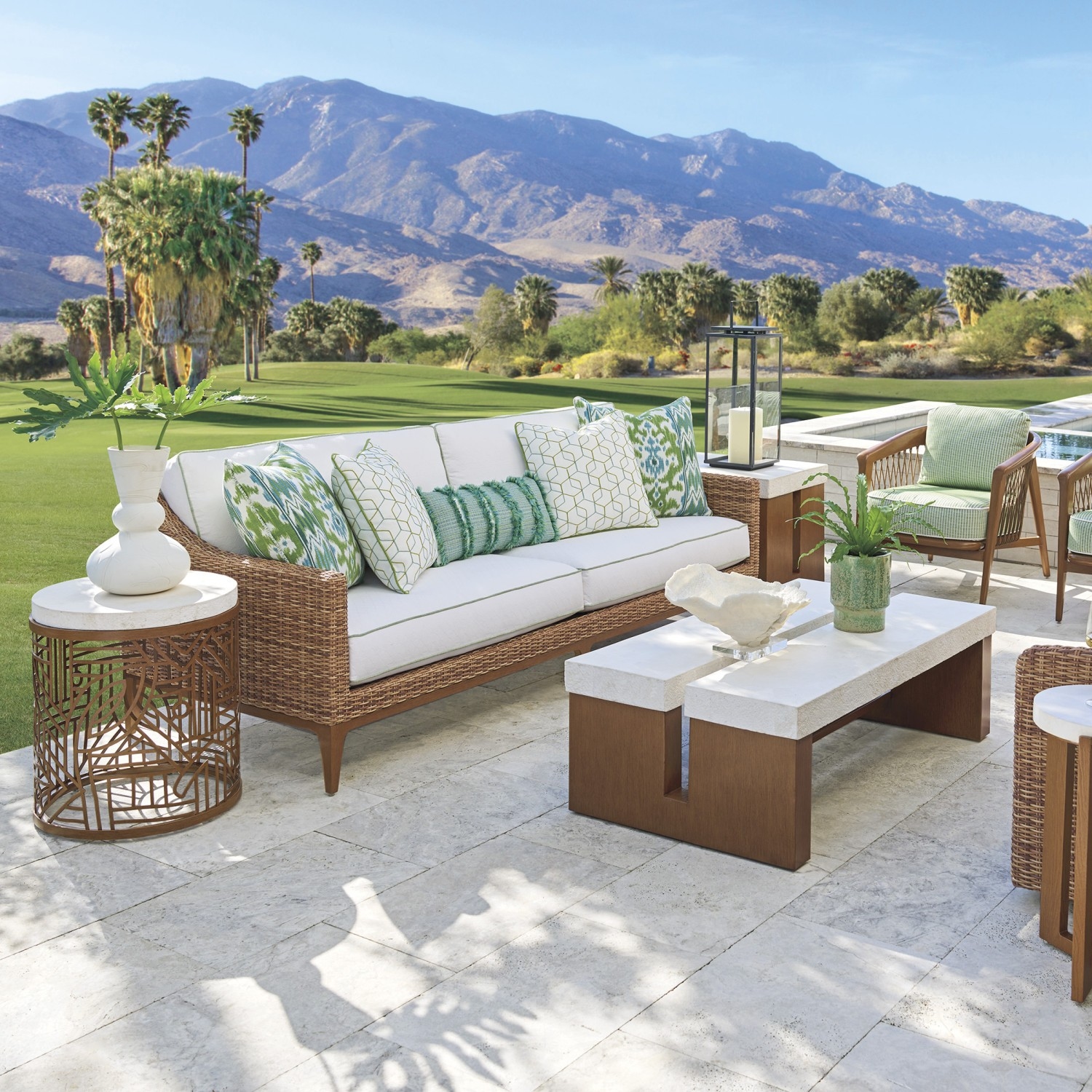 Tropical Outdoor Chaise Lounge