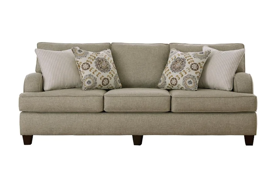 4250 CROSSROADS MINK Sofa with T-Cushion Seats by Fusion Furniture at Howell Furniture