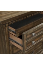 Elements International McCoy Cottage 2-Drawer Nightstand with USB Ports