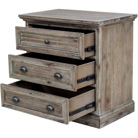 3-Drawer Nightstand