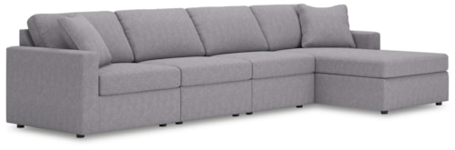 4-Piece Sectional With Chaise