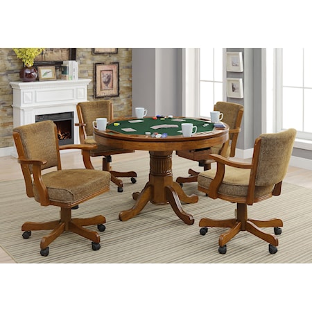 5-piece 3-in-1 Dining and Game Table Set