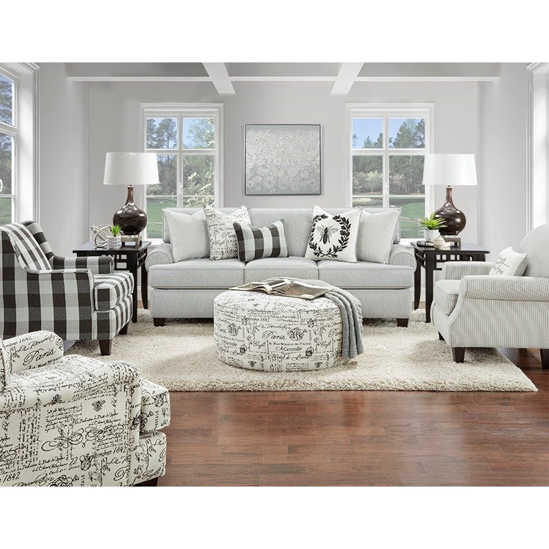 Fusion Furniture 39 DIZZY IRON Cocktail Ottoman