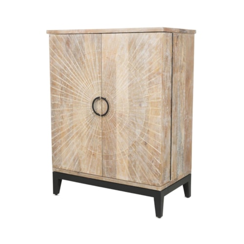 Modern Rustic 36" Bar Cabinet