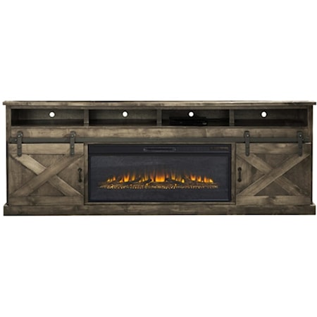 Farmhouse 92" Fireplace Console