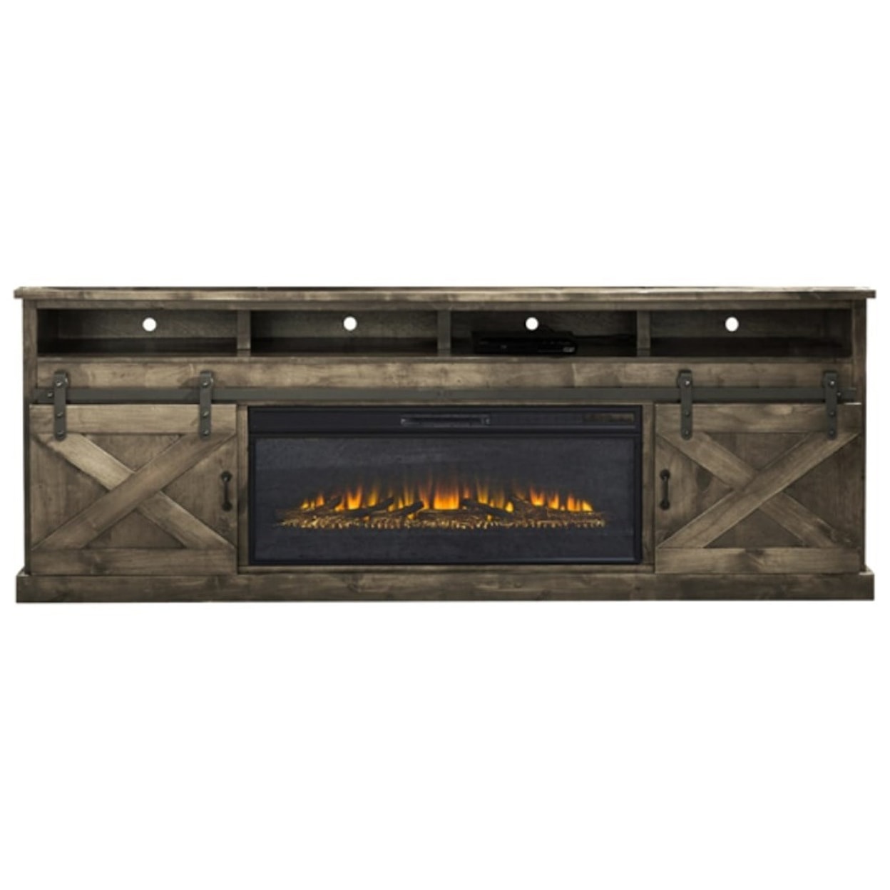 Legends Furniture Farmhouse 92" Fireplace Console