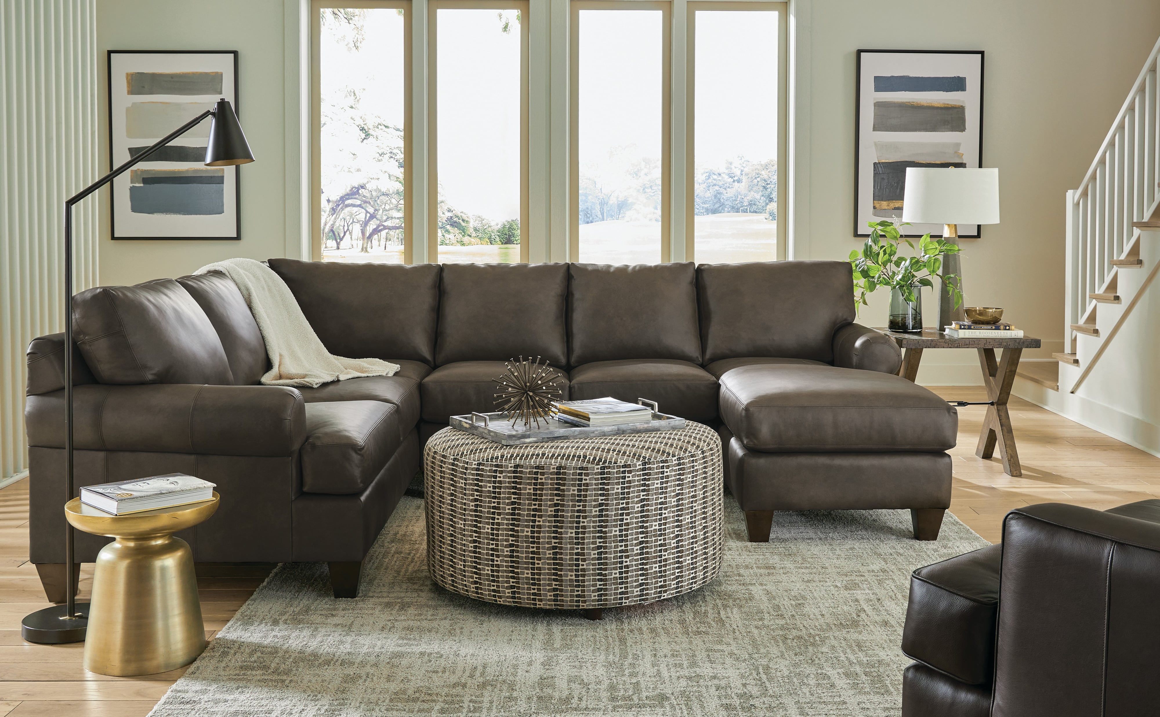 Custom 3-Piece Sectional Sofa