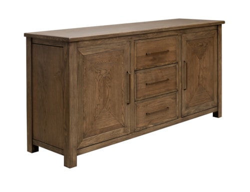 Transitional Buffet with Magnetic Doors