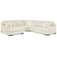 4-Piece Sectional with Chaise