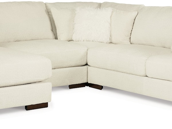 4-Piece Sectional with Chaise