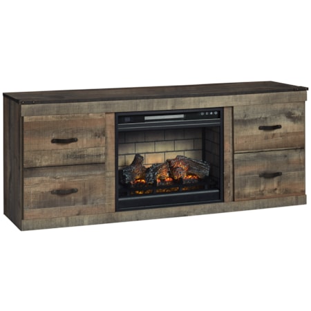 60" TV Stand w/ Electric Fireplace