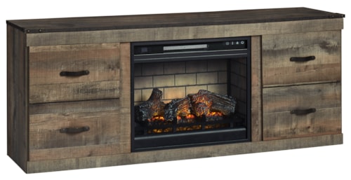 60" TV Stand w/ Electric Fireplace