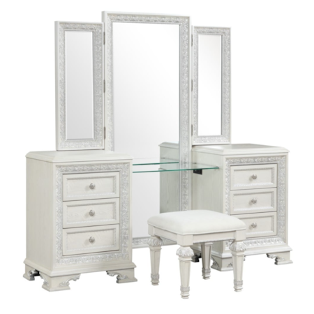 Vanity Set with Stool