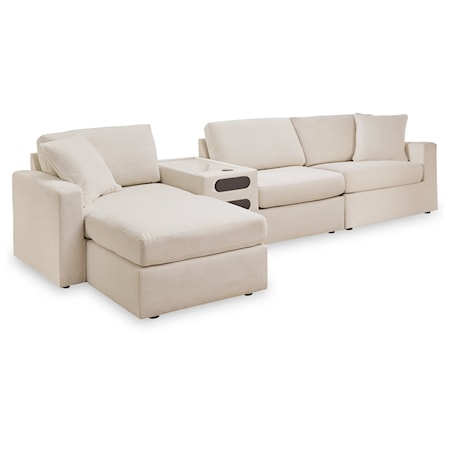 4-Piece Sectional And Ottoman