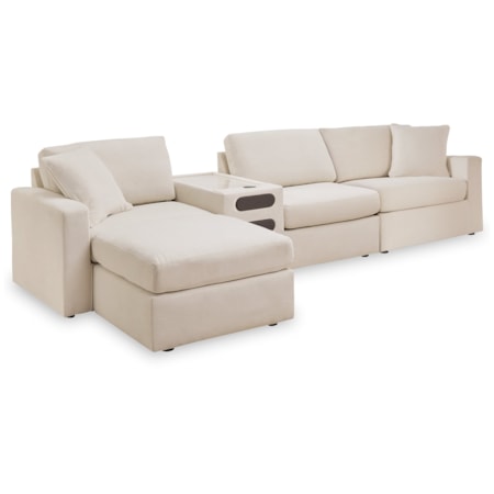 4-Piece Sectional And Ottoman