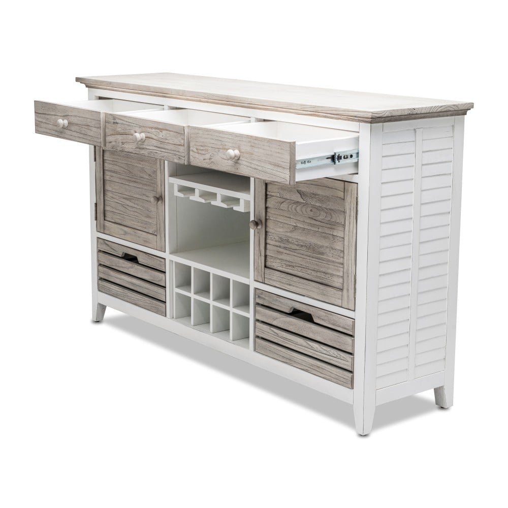 Sea Winds Trading Company Islamorada Occasional Collection Sideboard with Wine Rack