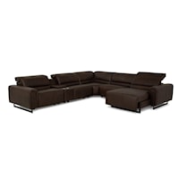 Armina Casual 6-Piece Reclining Sectional Sofa with USB Charging Port