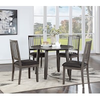 Transitional 5 Piece Dining Set