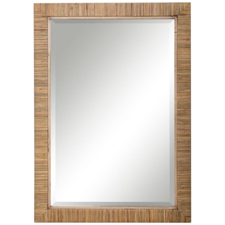 Cape Natural Rattan Mirror