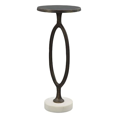 Contemporary Bronze Accent Table