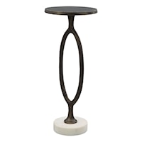 Contemporary Bronze Accent Table