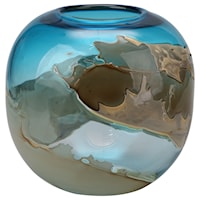 Mystic Blue Vase Globe