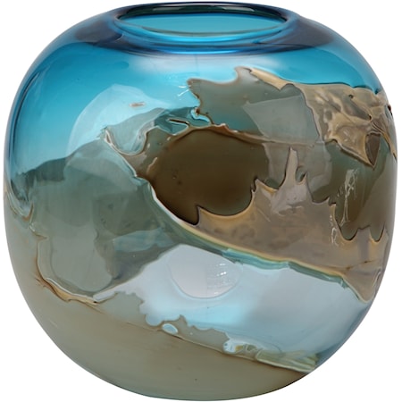 Mystic Blue Vase Globe