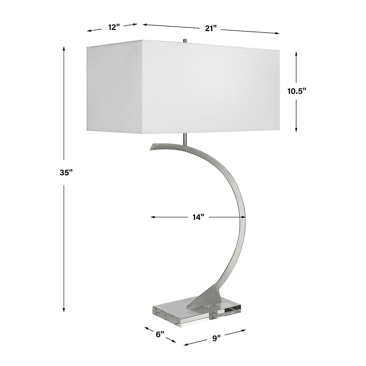 Uttermost Arrow Arrow Modern Table Lamp