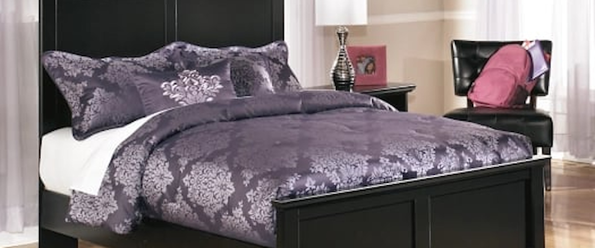 Casual Full Panel Bed with Dresser Bedroom Set