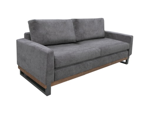 Modern Upholstered Loveseat with 2-Pillow