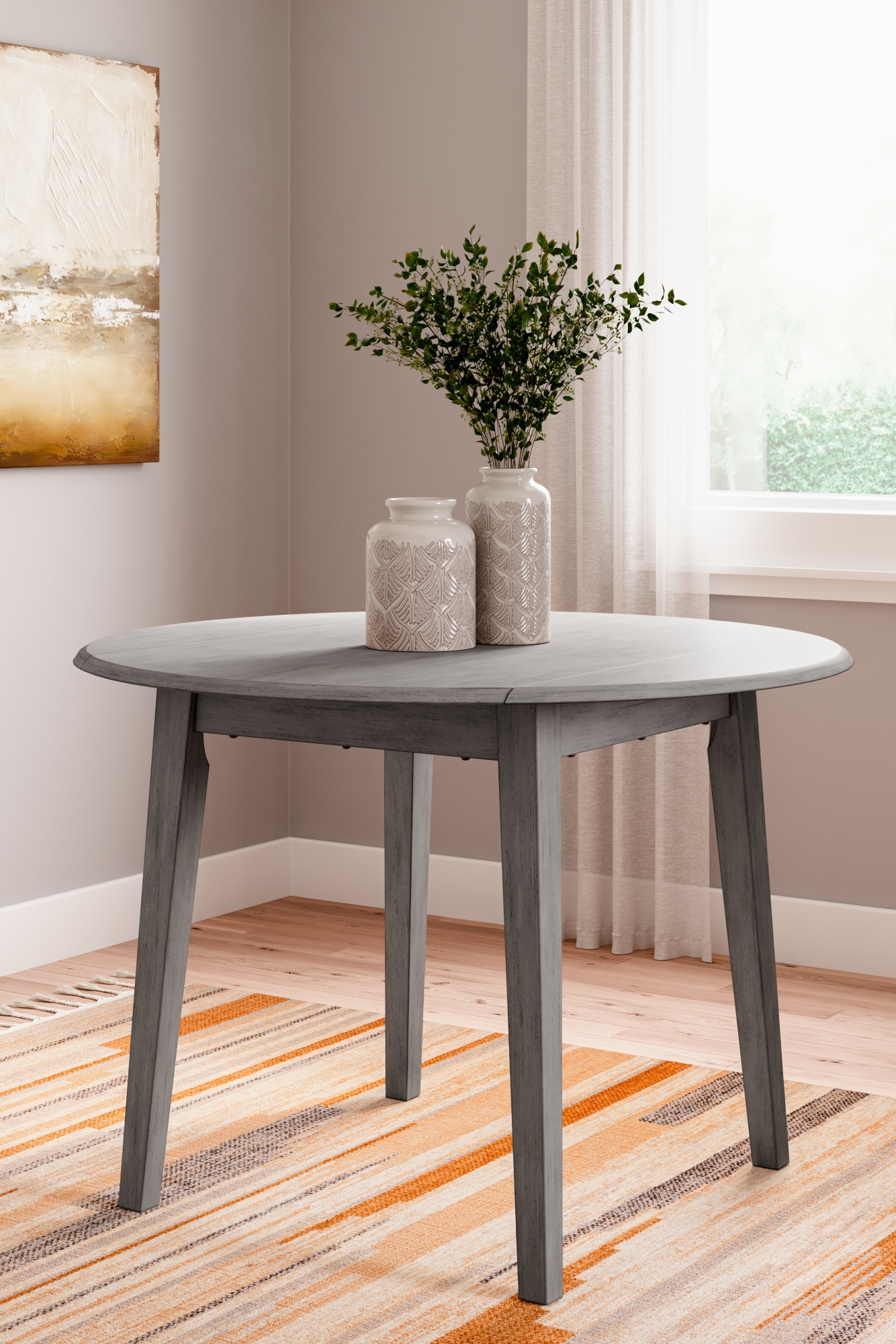 Round Drop Leaf Table