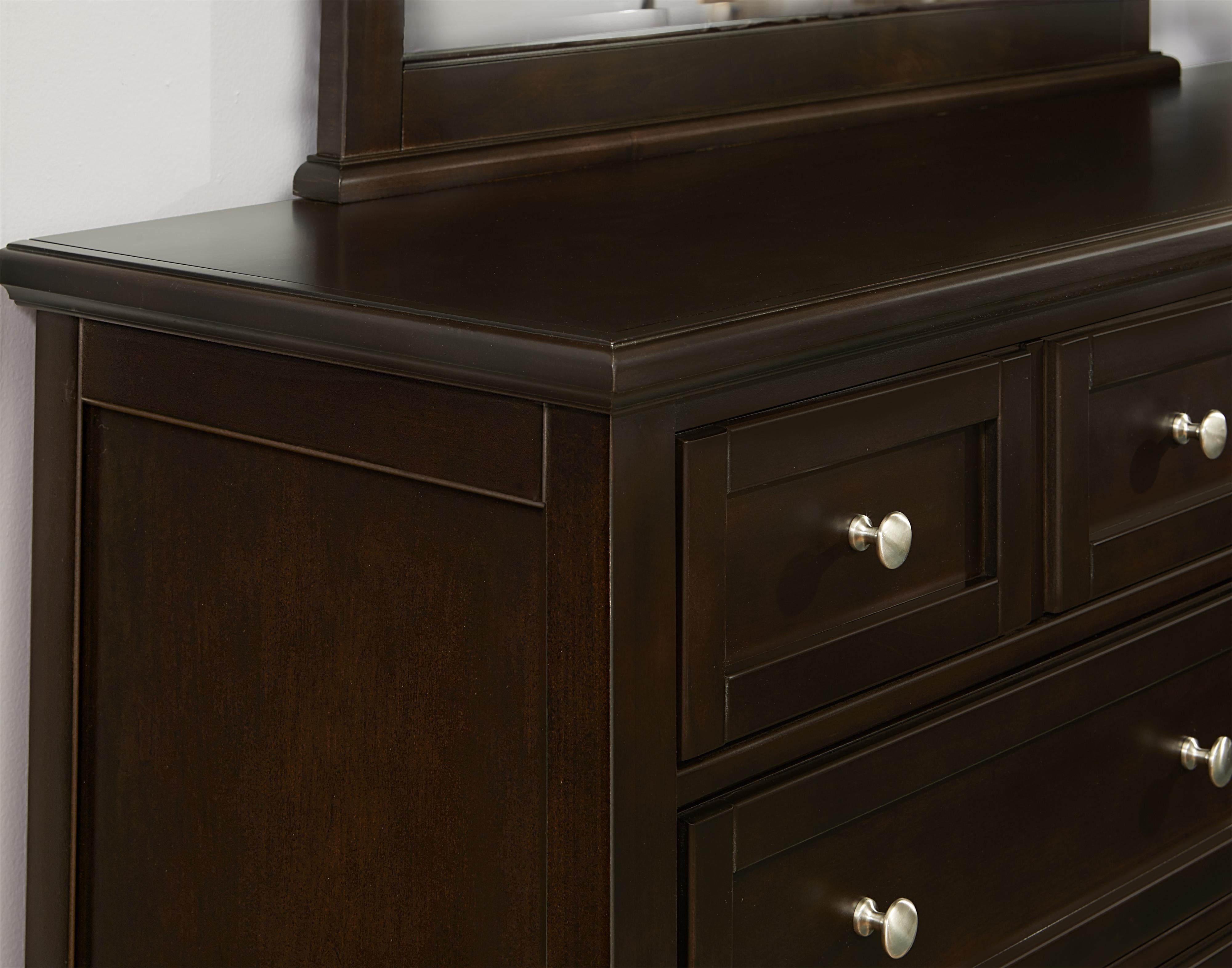 Vaughan Bassett Bonanza BB27-002 Transitional 8-Drawer Dresser With ...