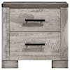 Elements International Millers Cove- 2-Drawer Nightstand